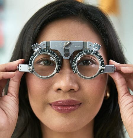 Get the free eye checked.